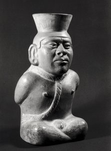 Olla en forma de prisionero, Mochica (200-800 d.C.) de Pre Columbian